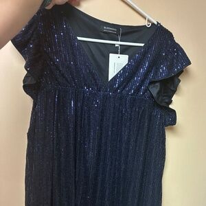 Women’s sequined navy dress